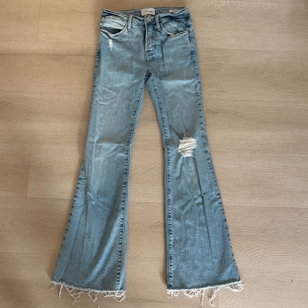 Frame Le Pixie High Flare Jeans Size 25